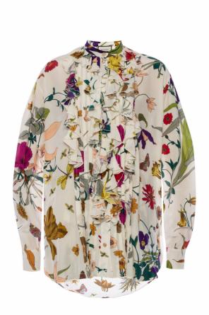Patterned shirt with ruffles, zdjęcie 1 Patterned shirt with ruffles od Gucci